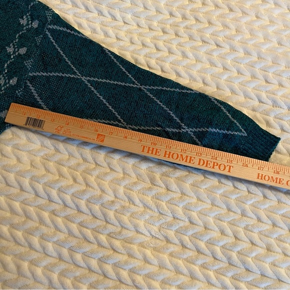 Compagnie Energique Vintage 80’ Teal Sweater size medium granny - Picture 9 of 10